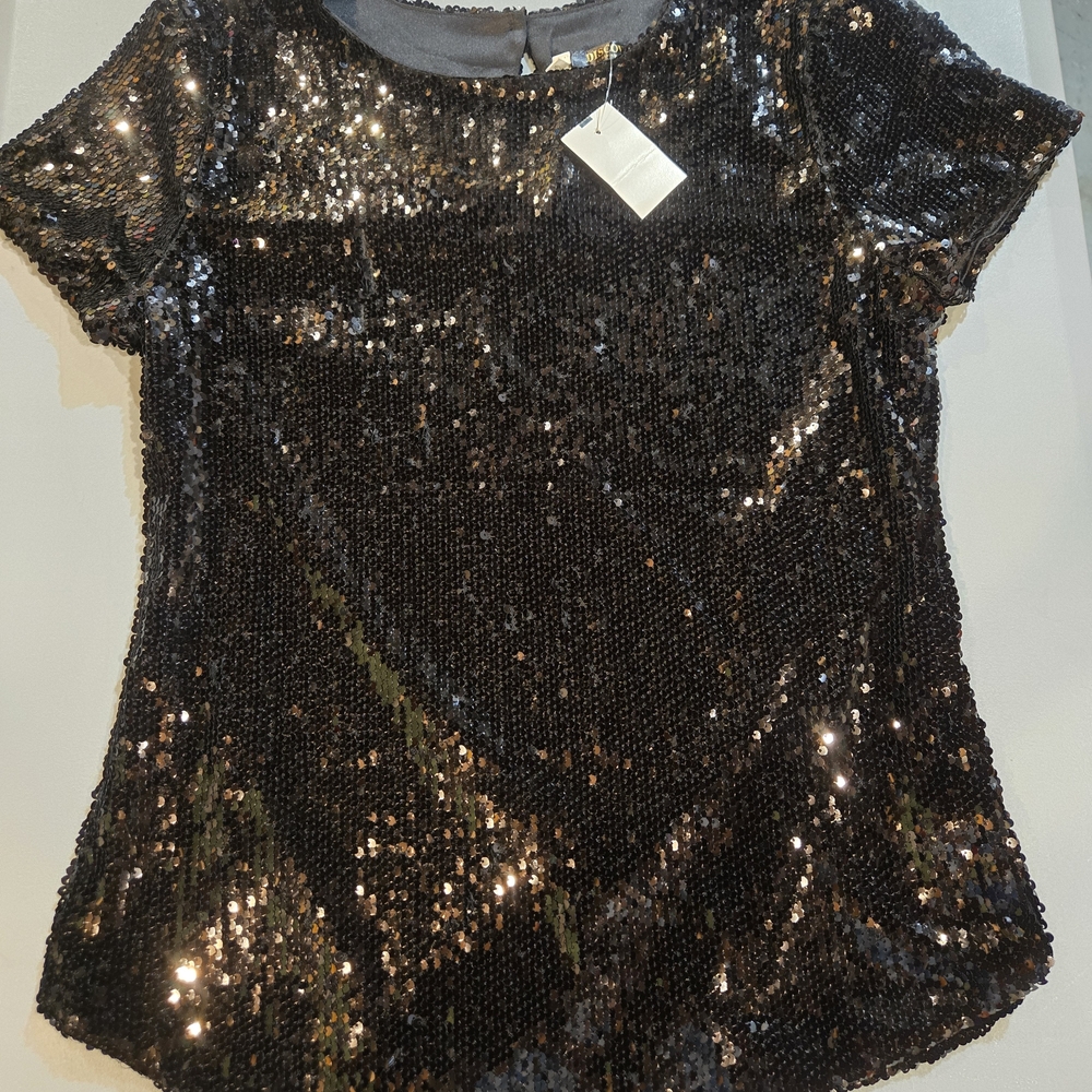 Discovery Black Sequin Blouse 3c10